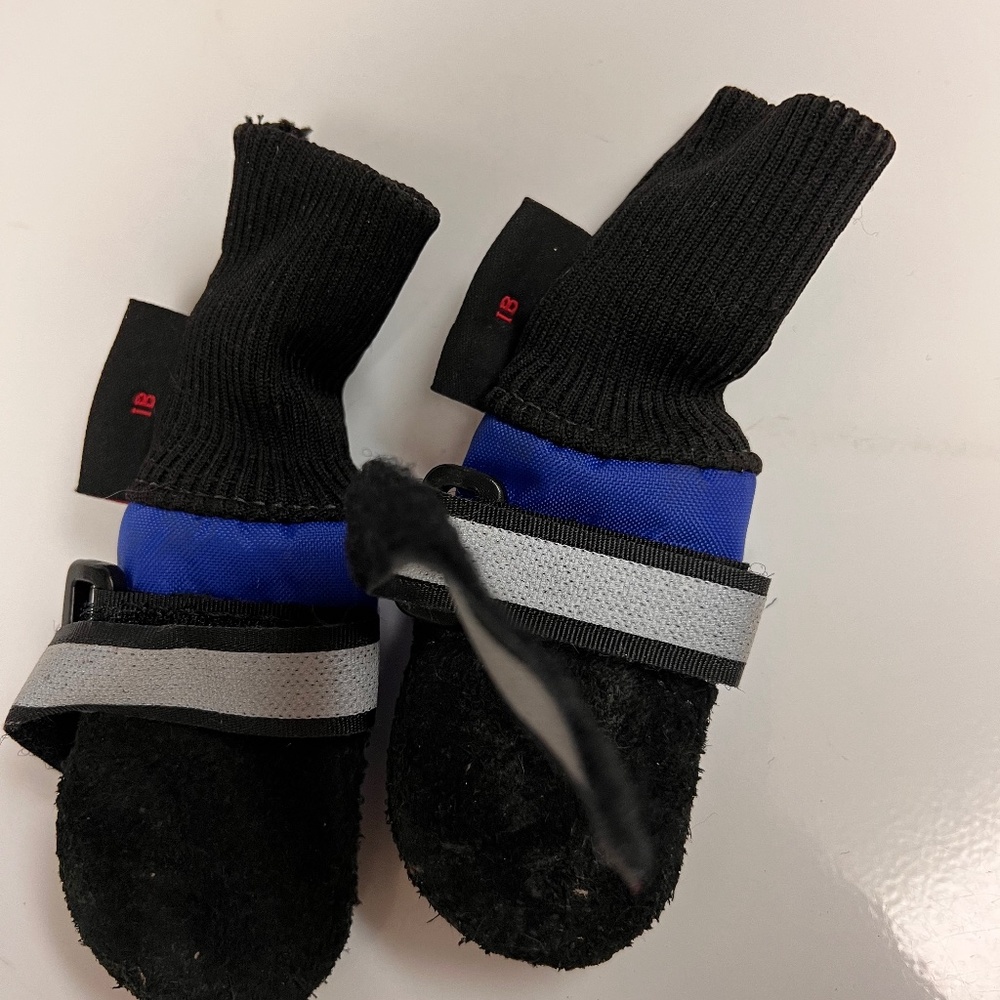 Booties worn to model only